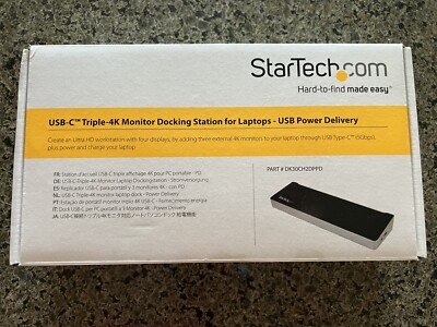StarTech Triple 4K USB-C Docking Station DK30CH2DPPD