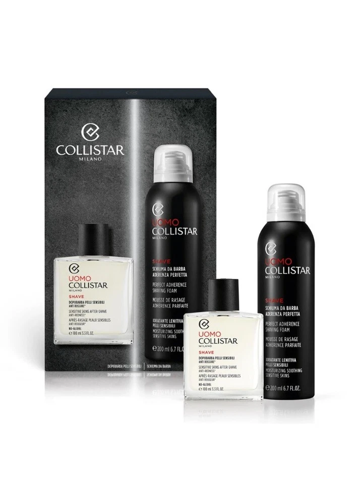 COLLISTAR UOMO COFANETTO DOPOBARBA PELLI SENSIBILI 100ml + SCHIUMA DA BARBA 200m