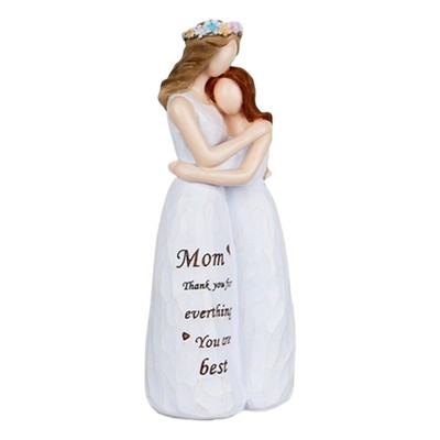 Mutter und Tochter-Figur, Mutter und Tochter umarmen sich, Muttertagsgeschenk