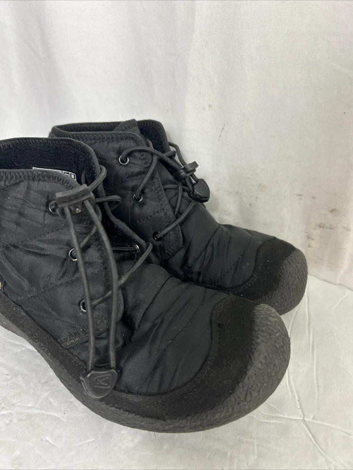 Keen Howser II молодежи водонепроницаемый чукка ботинки черный флис с подкладкой большой детский размер 3 - Изображение 3 из 4