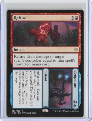 MTG Refuse Cooperate Hour of Devastation (HOU) Rare Magic Card #156/199  Unplayed | eBay
