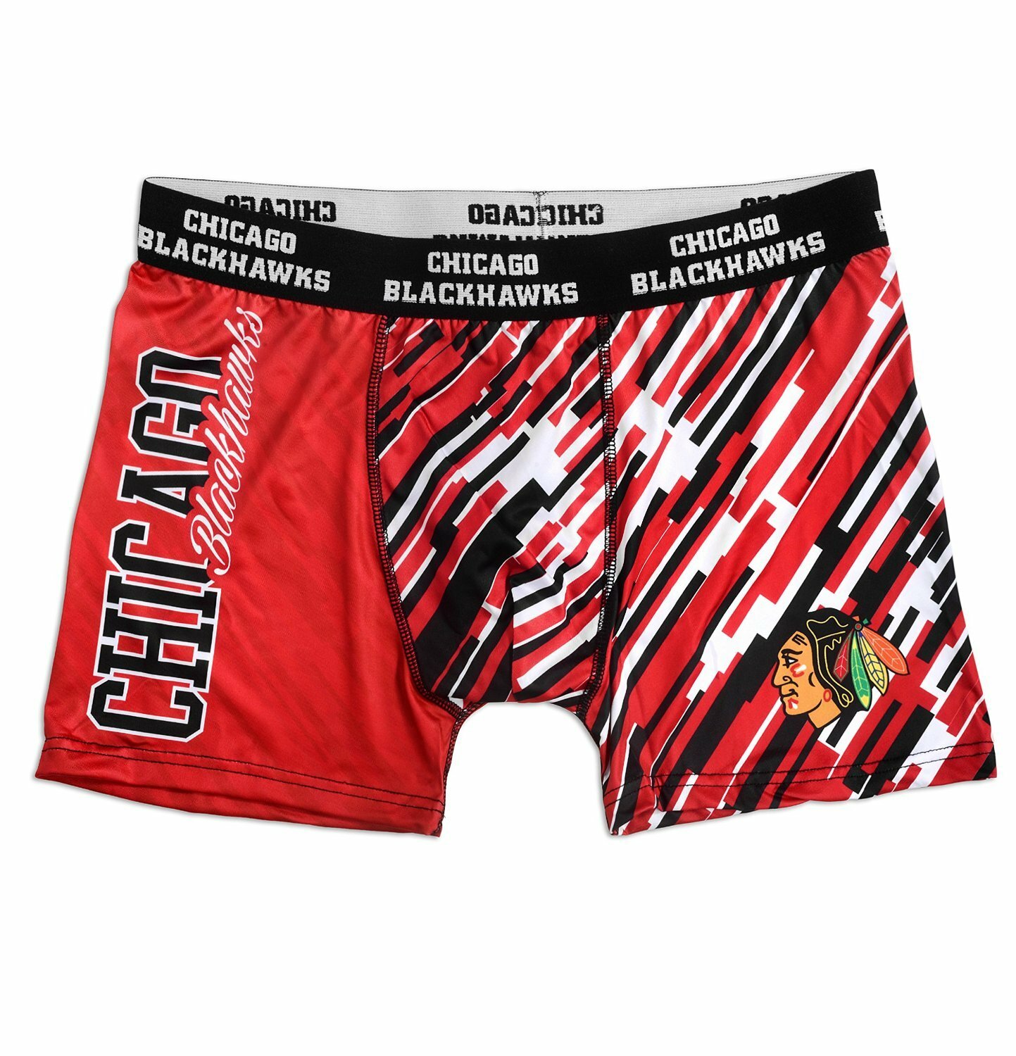 Нижнее белье FOCO KLEW NHL Mens Chicago Blackhawks с надписью Wordmark