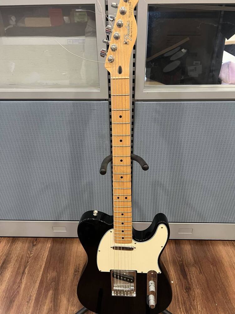 Used Fender Mexico Telecaster Black and White LS(323406) | eBay 