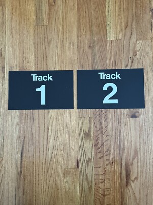 Vintage NYC MTA Transit Authority Subway & Bus Signs Track 1 2 Real Last One