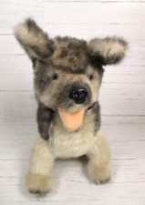 Vintage German Shepherd Puppy Dog Plush Stuffed Animal Realistic Toyland Israel
