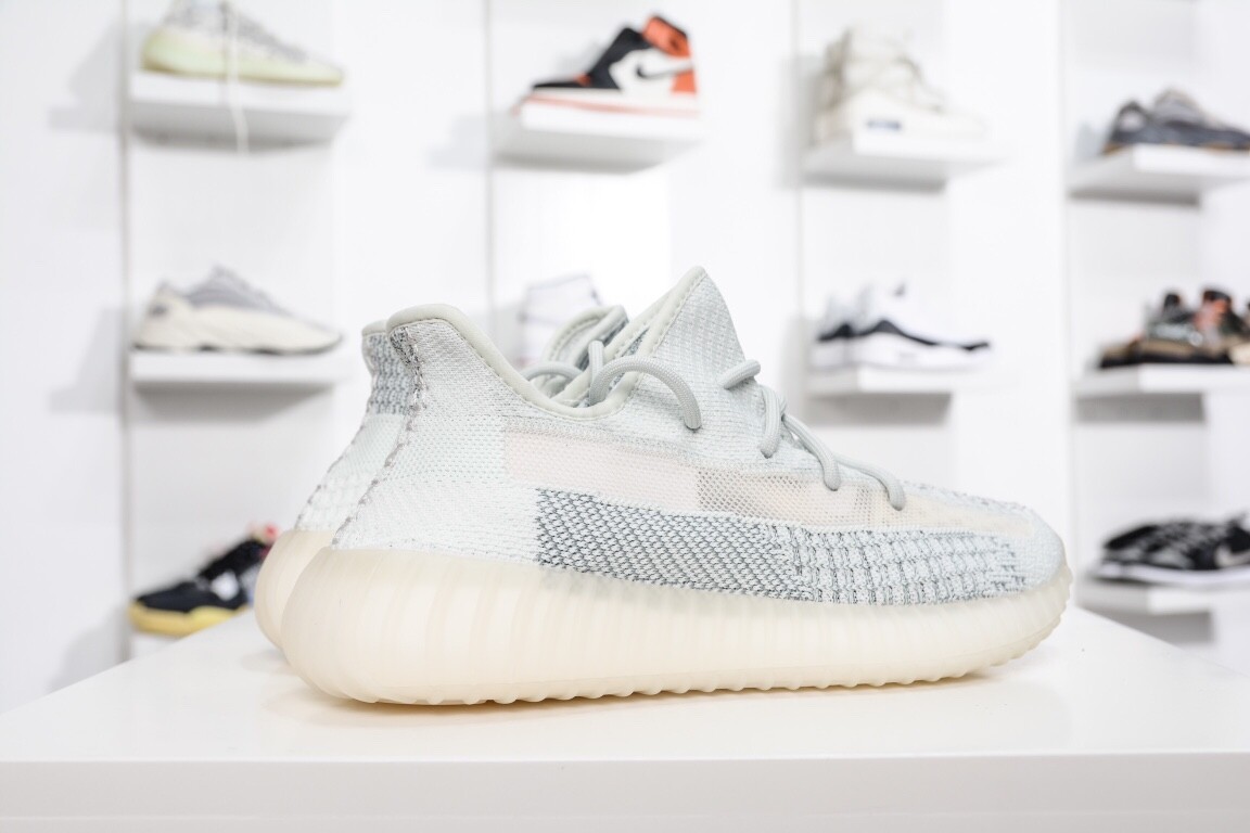 adidas gazelle silver green womens Yeezy Boost 350 V2 'Cloud White Non-Reflective'  CruzX