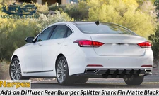 For 2015-20 Hyundai Genesis G80 3.8 Rear Bumper Add-On Diffuser w/ Narpes Design