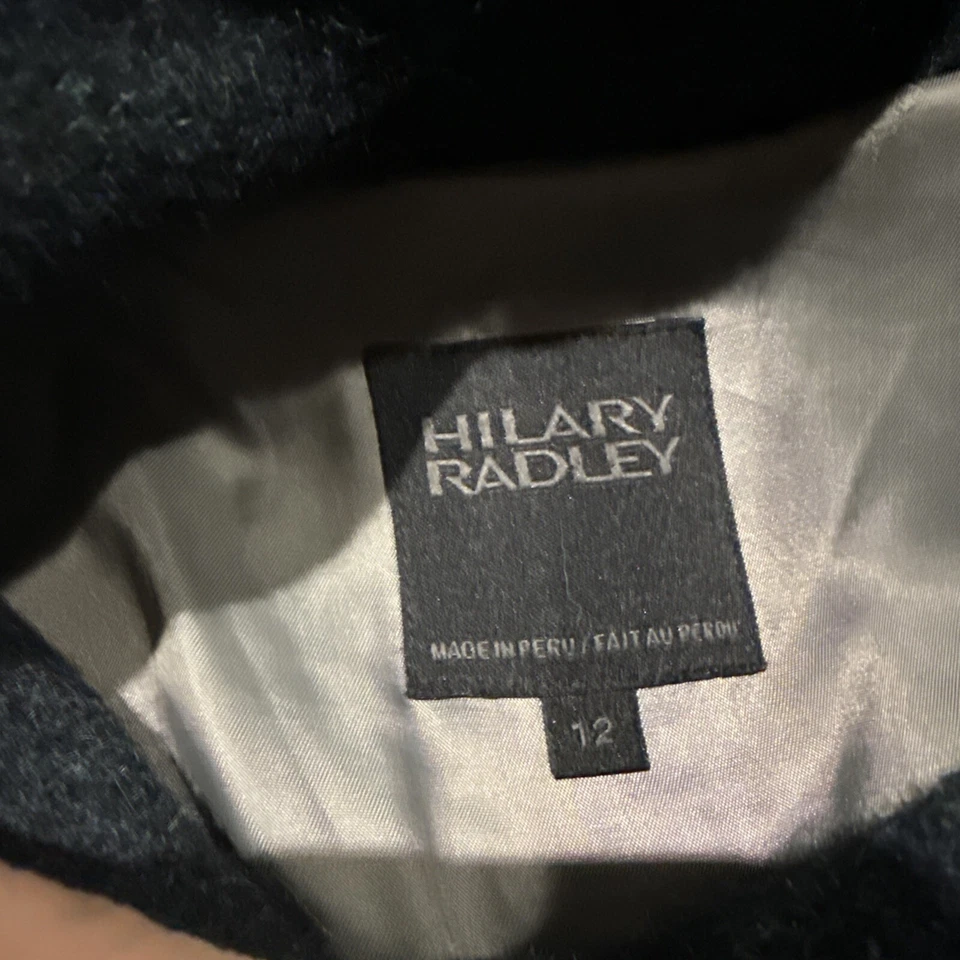 Chaqueta de lana de alpaca Hilary Radley Suri para mujer talla 12 verde Foto 4 de 4