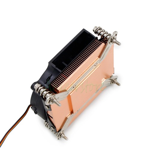 Ultra Slim 4pin Ball Turbo Fan Copper Heatsink CPU Radiator 1150 1155 1U Server - Picture 5 of 7
