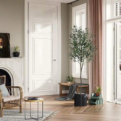 Artificial Olive Tree Potted Olive  Fruits Tree with Planter Home Decor Indoor