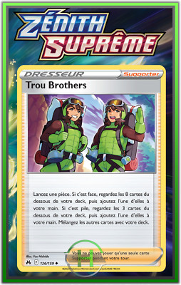 Trou Brothers - EB12.5:Supreme Zenith - 126/159 - Französische Pokemon Karte Neu