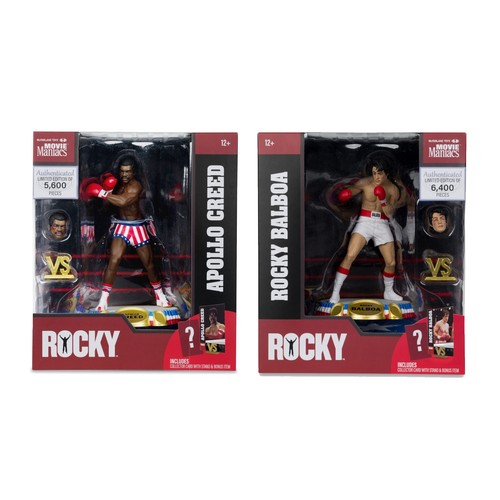McFarlane Toys Movie Maniacs Rocky Balboa 6 Inch Posed Action Figure Bundle - 第 4/6 張圖片