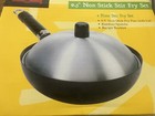Joyce Chen Carbon Steel Wok 9.5" Stir-Fry Pan Set Lid, Spatula & Booklet NIB