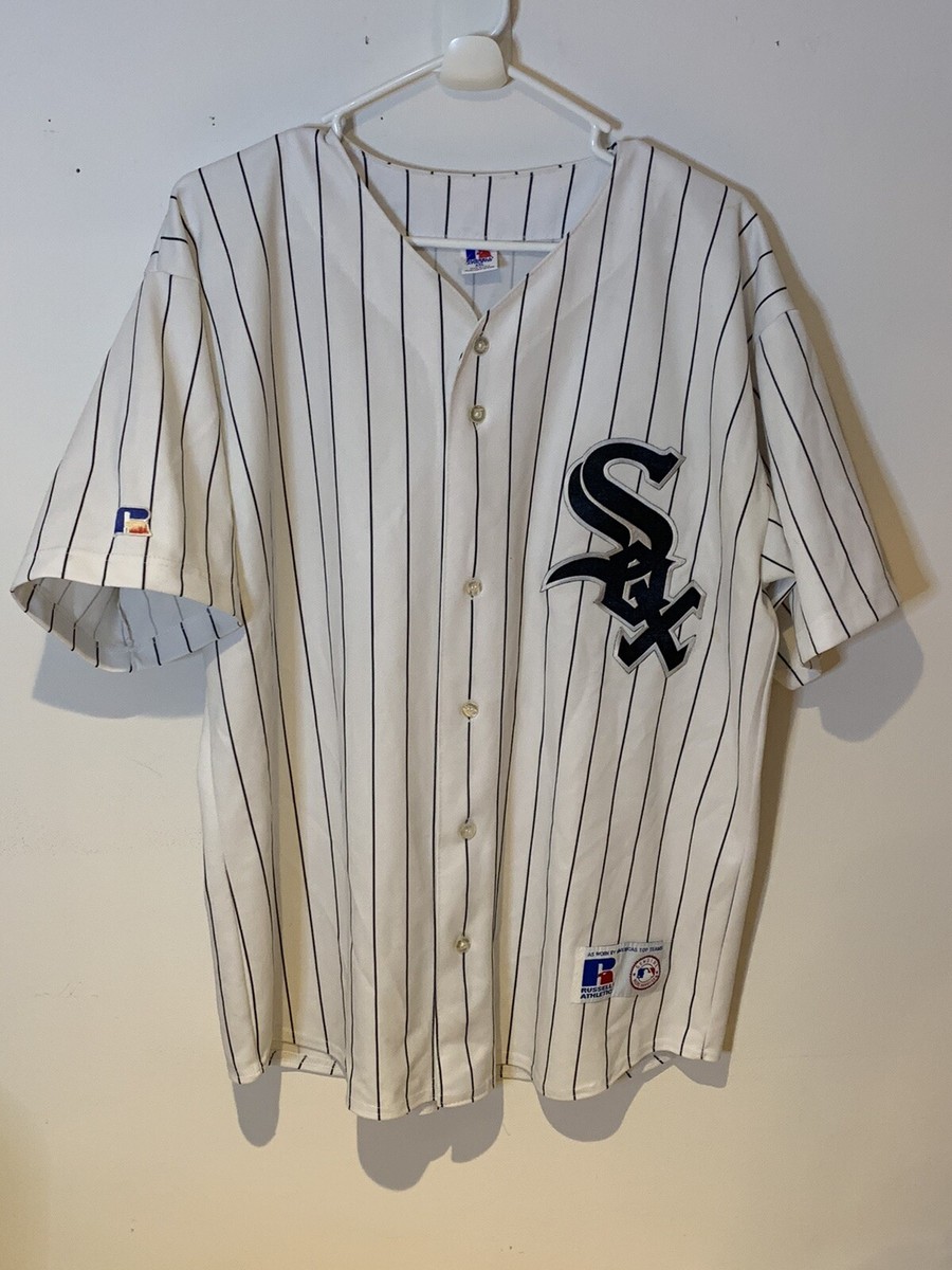 Russell Athletic - 美品90s RUSSELL　ホワイトソックスビッグロゴ刺繍ベースボールシャツ 美品90s RUSSELL ホワイトソックスビッグロゴ刺繍ベースボール