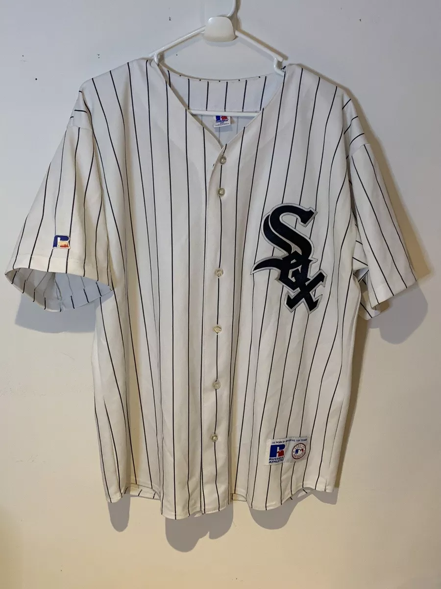 Vintage Chicago White Sox Russell Athletic Cotton Pinstripe Jersey