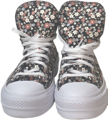 Converse Total Eclipse/White Multicolor Sneakers Women Size 8.5