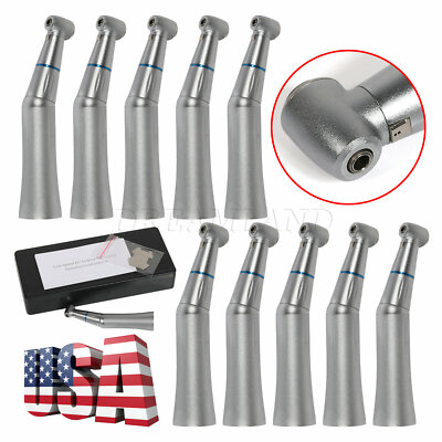 1-10 Dental Internal Water Spray Contra Angle Low Speed Handpiece Push Button