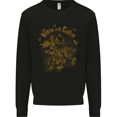 Join Our Coven Lustiges Halloween Kürbis Kinder Sweatshirt Pullover