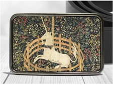 Unicorn In Captivity Belt Buckle