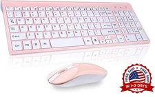 Combo De Teclado Y Mouse Inalambricos Compact Slim Para Apple Imac Pc Deskto...