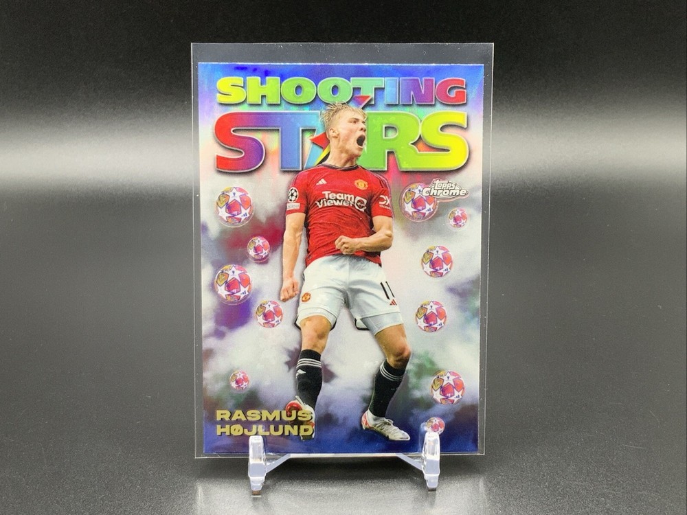 2023-24 Topps Chrome UEFA Rasmus Hojlund Shooting Stars #98-10 TTC1162