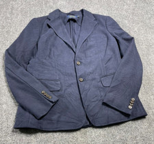 Polo Ralph Lauren Women's Soft Stretch Cotton Blue Blazer Size 10