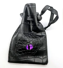 DRAGON EYE DICE BAG Purple Dungeons & Dragons DND Storage (Dice Not Included)