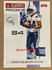 2007 NFL Playoffs Signatures Red Rookie  Craig 
