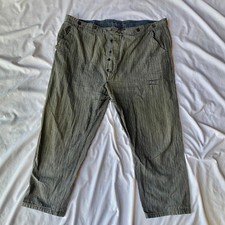 Vintage 1930s French Pinstripe Work Trousers Workwear XXL