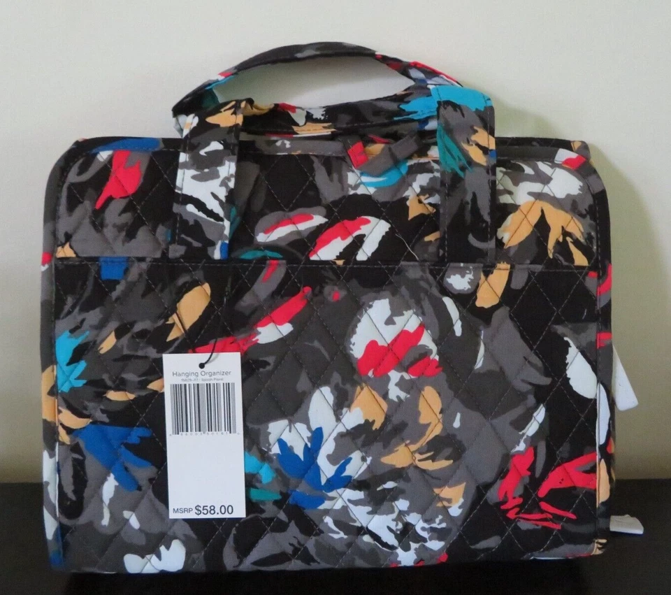 Vera Bradley Hanging Travel Organizer Splash Floral Cosmetic Bag Multicolor NWT - Image 2 of 4