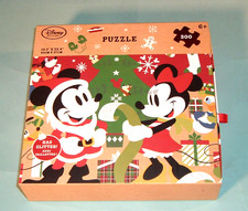 Disney Store Puzzle Mickey And Minnie Mouse Glitter Christmas 500 Pcs Puzzle '06