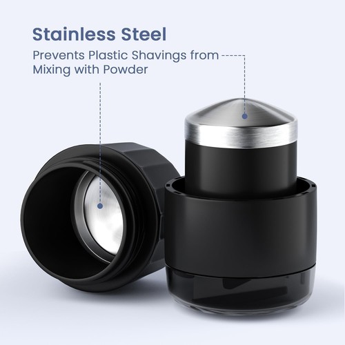 3-in-1 Pill Crusher Cutter Storage Box Stainless Steel Grinding Pet Elderly - Picture 4 of 9