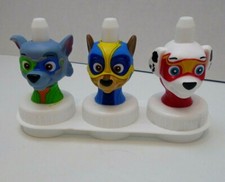 3 Good 2 Grow Juice Toppers Paw Patrol Mighty Pups Mighty Chase Marshall Rocky