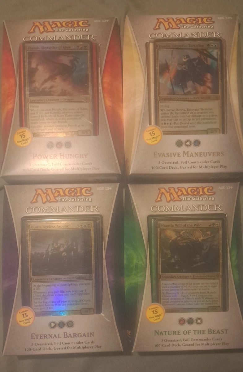 mtg commander decks 2013 Magic: The Gathering Commander 2013 Set Sealed Collectible Card Game Decks  & Kits in English for sale