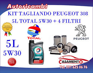 Kit tagliando peugeot 308 1 6 hdi