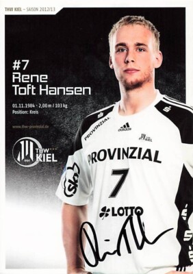 Rene Toft Hansen UH THW Kiel 2012-13 original signiert Autogrammkarte 5171 J