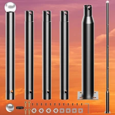 Street Light Pole Outdoor Solar Street Light Pole16.5Ft with Base - Ideal for Ba
