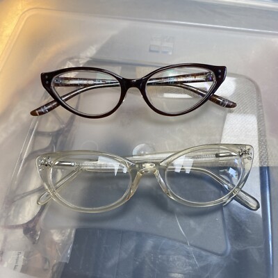Vintage Cat Eye Presciption Glasses Lot Read Description