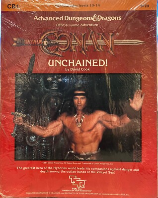UNCHAINED!, CB1, TSR #9123, 1984, ADVANCED DUNGEONS & DRAGONS, NEW IN SHRINK