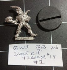 GWS Bloodbowl 2nd ed. Dark Elf Thrower 19 unpainted metal miniature 1 loose