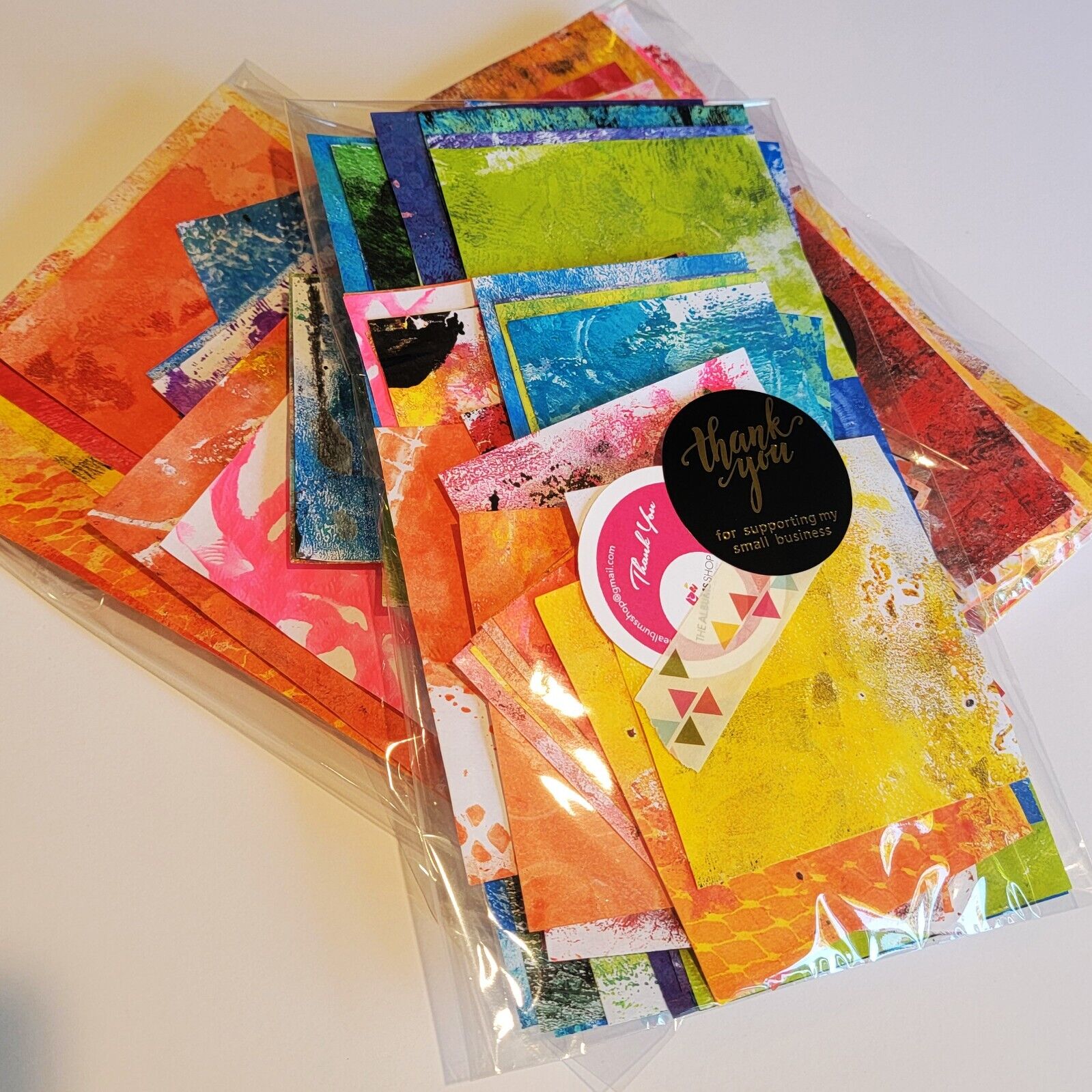 Collage Papers: 40 Beautiful Hand Painted. Collage Paper Samples For Art Journal