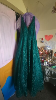 slim fit dress slacks Aurea Slinky Jersey Strapless A-Line Midaxi Dress in Emerald Green main image 0