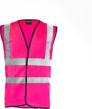 CUSTOM HI VIS VEST PERSONALISED PRINTED HI VIZ HIGH VIS SAFETY VEST WAISTCOAT