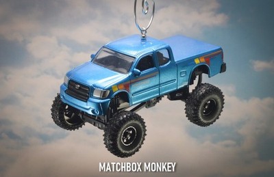 Blue Lifted 2006 Toyota Tundra Ext Cab Pickup Truck Christmas Tree Ornament Toyo