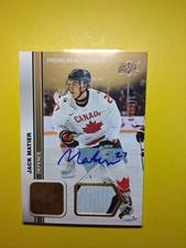 2023 UD Canada Juniors Premium Autograph Patch 59/175 Jack Matier #12 Nashville