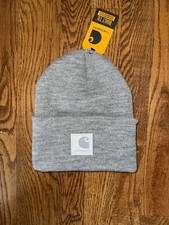 Grey Knit Carhartt Beanie Hat Adult Unisex One Size NWT