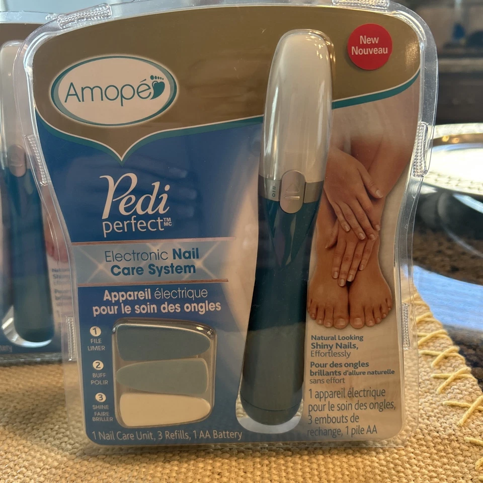 Amope - Pedi Perfect Sistema Electrónico de Cuidado de Uñas Pedicura Set x 2 PACK Regalo Foto 2 de 4