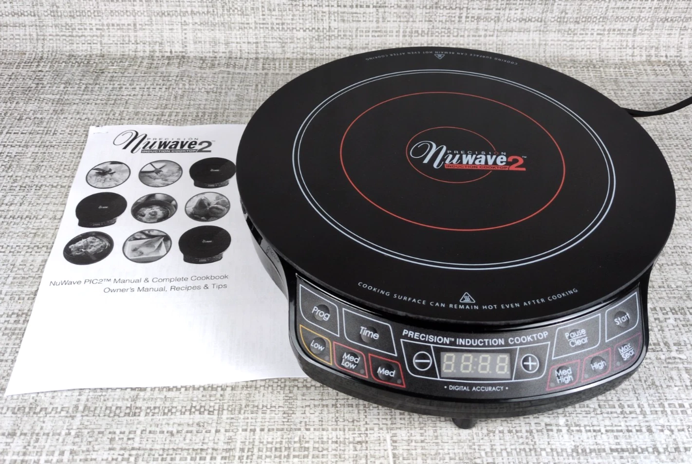 NuWave 2 Precision Induction Cooktop Portable Model 30141 TESTED & WORKING