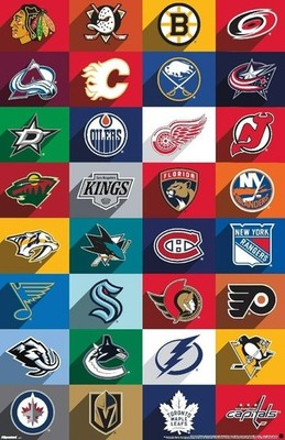 NHL HOCKEY TEAMS Wall Vinyl Decal Poster Canvas Print Removable Adhesive