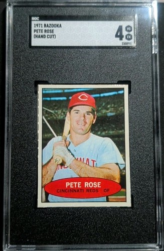 1971 Bazooka Pete Rose (Hand Cut) SGC 4